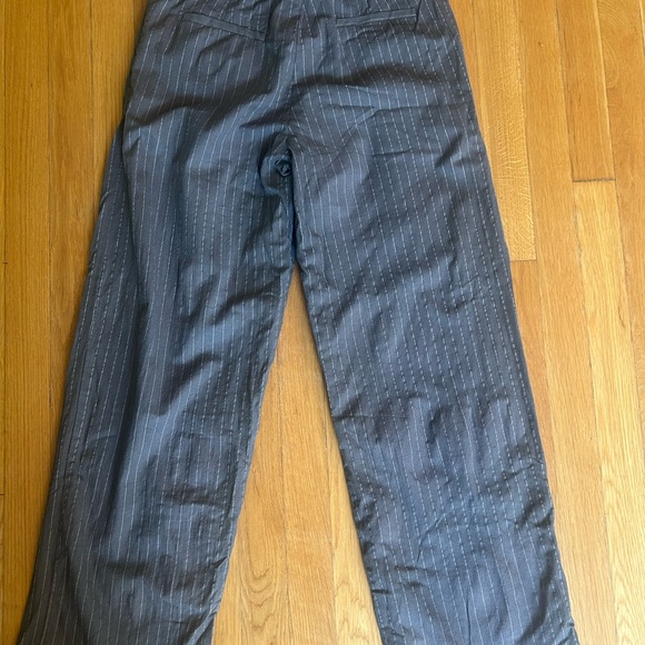 Men's Charcoal Pinstripe Dress Pants - Picture 1 of 3